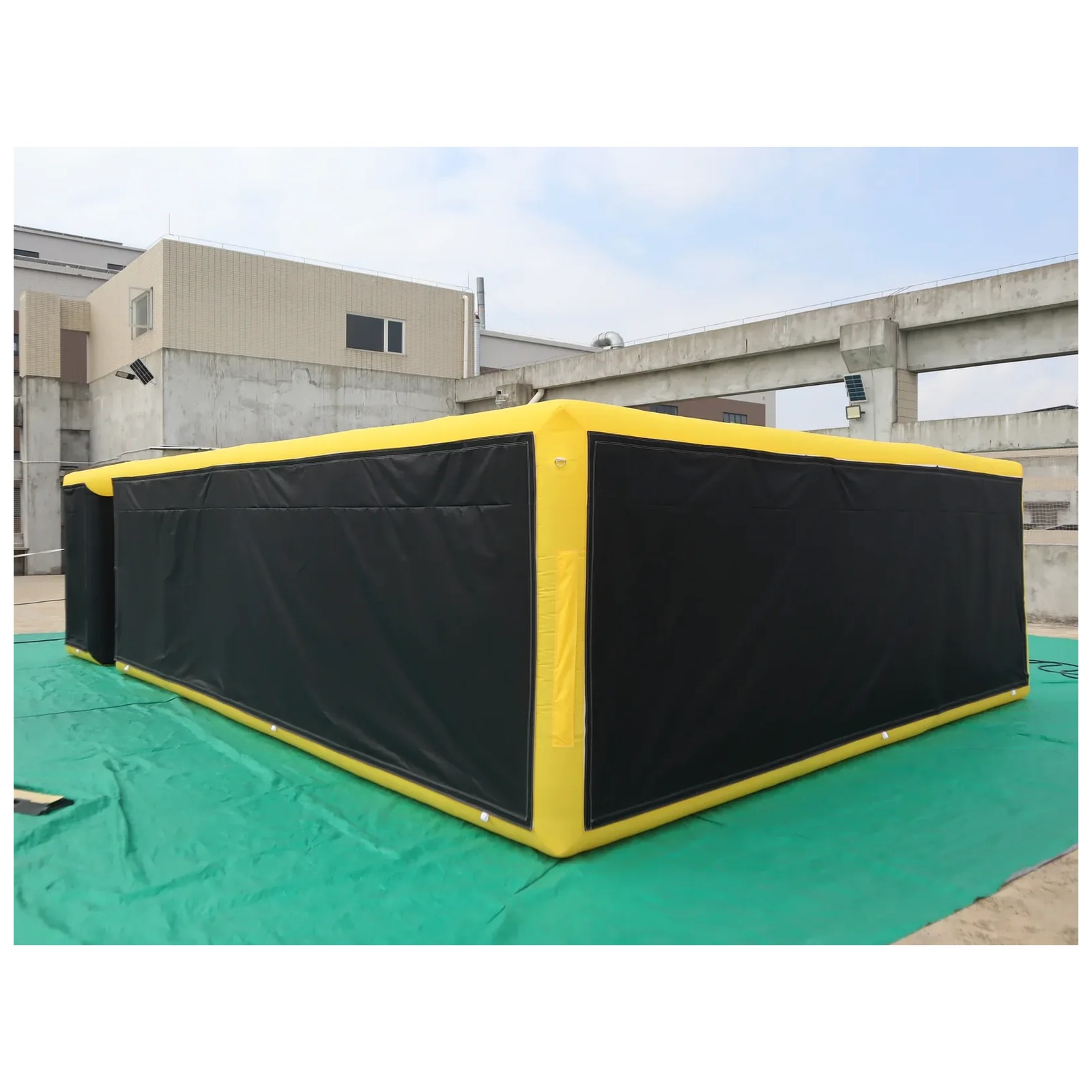 インフレータブル迷路 5X8m 16X26ft 黄色と黒 ス - Kids Outdoor Inflatable のレビューと価格